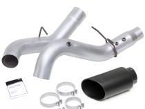Monster Exhaust System 5-inch Single Exit Black Tip 2017- 2019 Chevy/GMC 2500/3500 Duramax 6.6L L5P Banks Power
